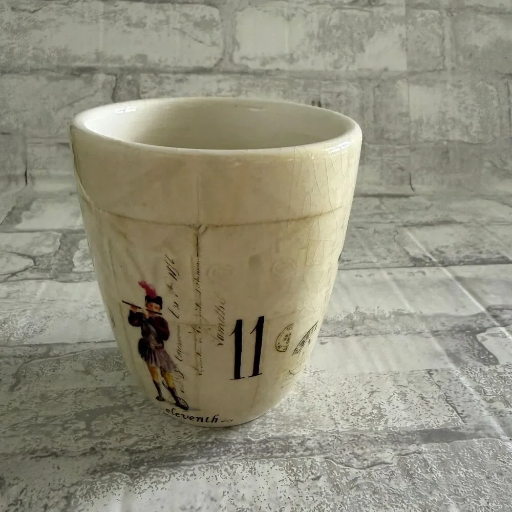 Williams Sonoma 12 Days Christmas Mug Days 10 11 12 Piper Lord Drummer